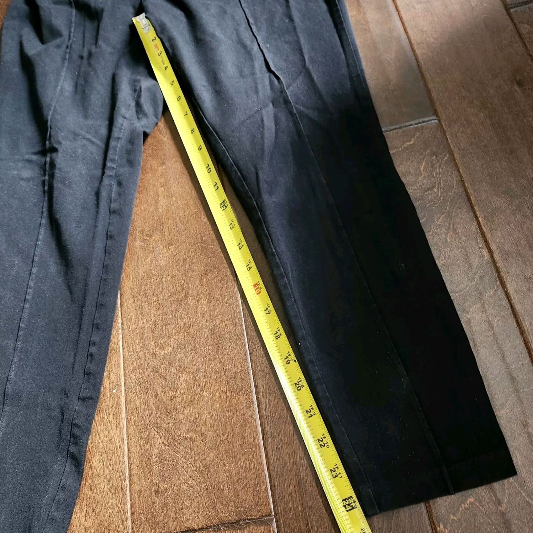 Vintage A New Day Women Leggings Black Solid Ankle Regular Size 8 Modern Comfort Stretch Activewear Casual Travel Yoga Dance Size 30" / US 8 / IT 44 - 7 Thumbnail