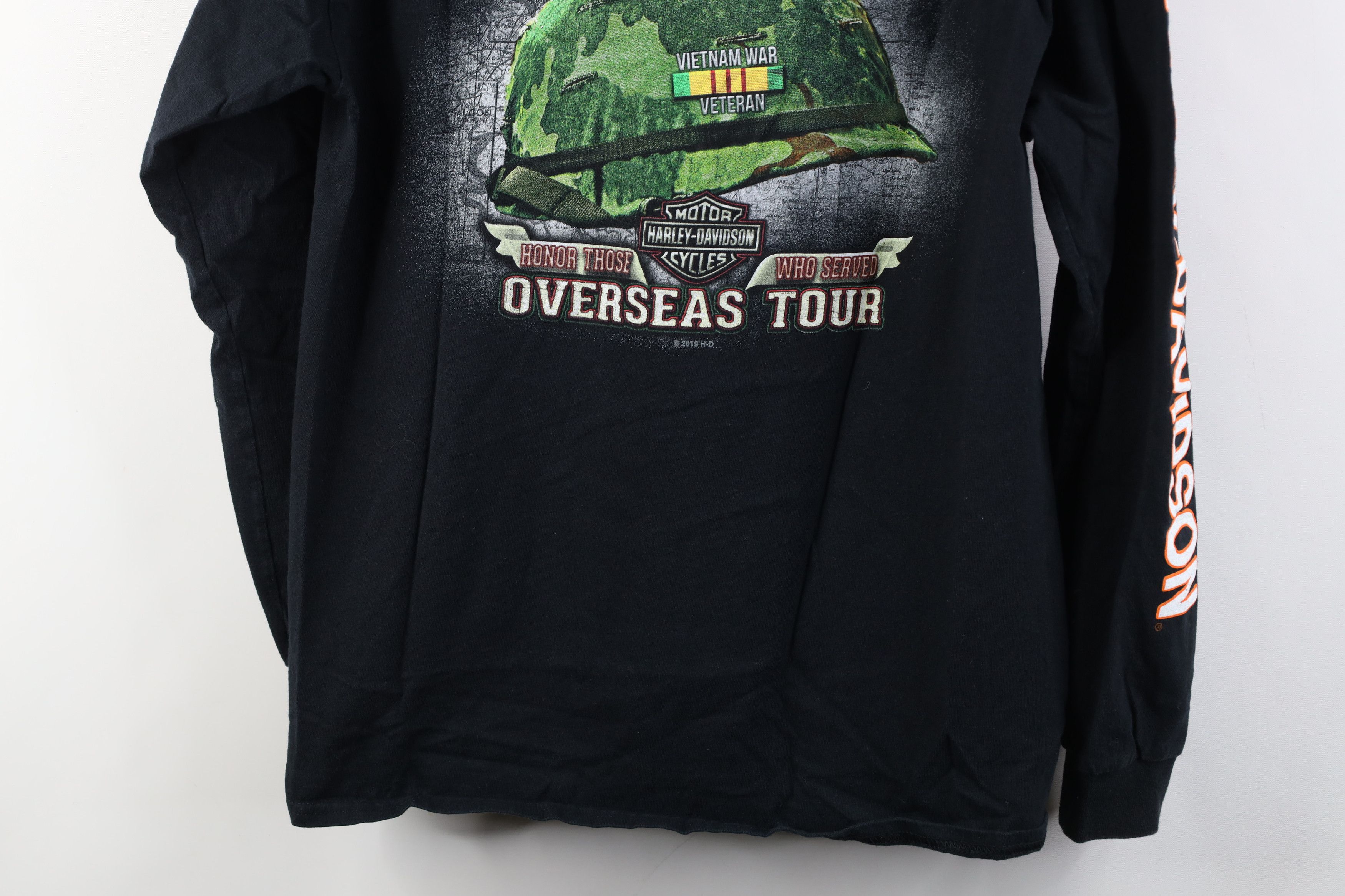 Harley Davidson Vintage Y2K Harley Davidson War Long Sleeve T-Shirt Black Size US L / EU 52-54 / 3 - 17 Thumbnail