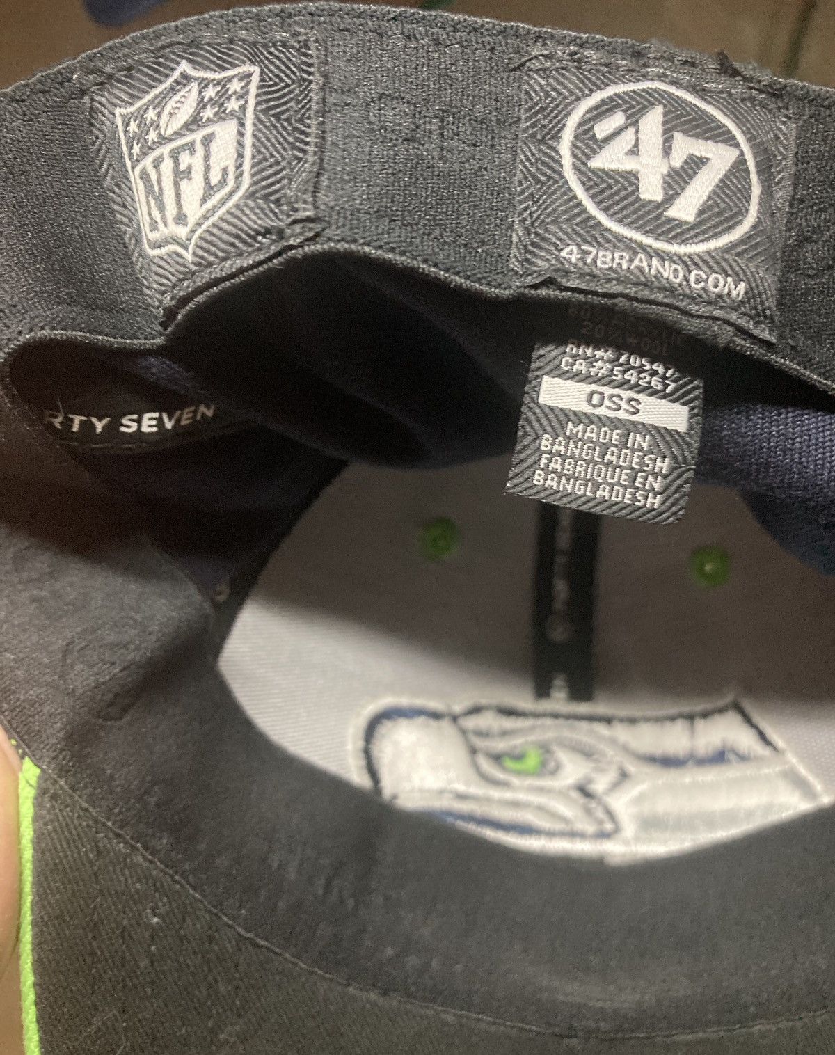 47 Brand Seattle Seahawks 47 contender stretch fit osfa green hat cap Size ONE SIZE - 8 Thumbnail