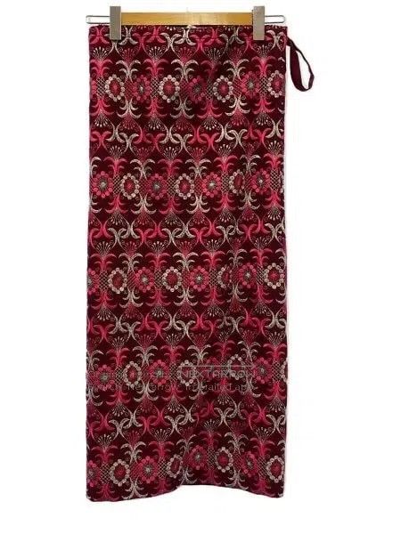 Comme des Garcons Comme Des Garcons size M Pink embroidered flower wrap skir Size 23" - 2 Thumbnail