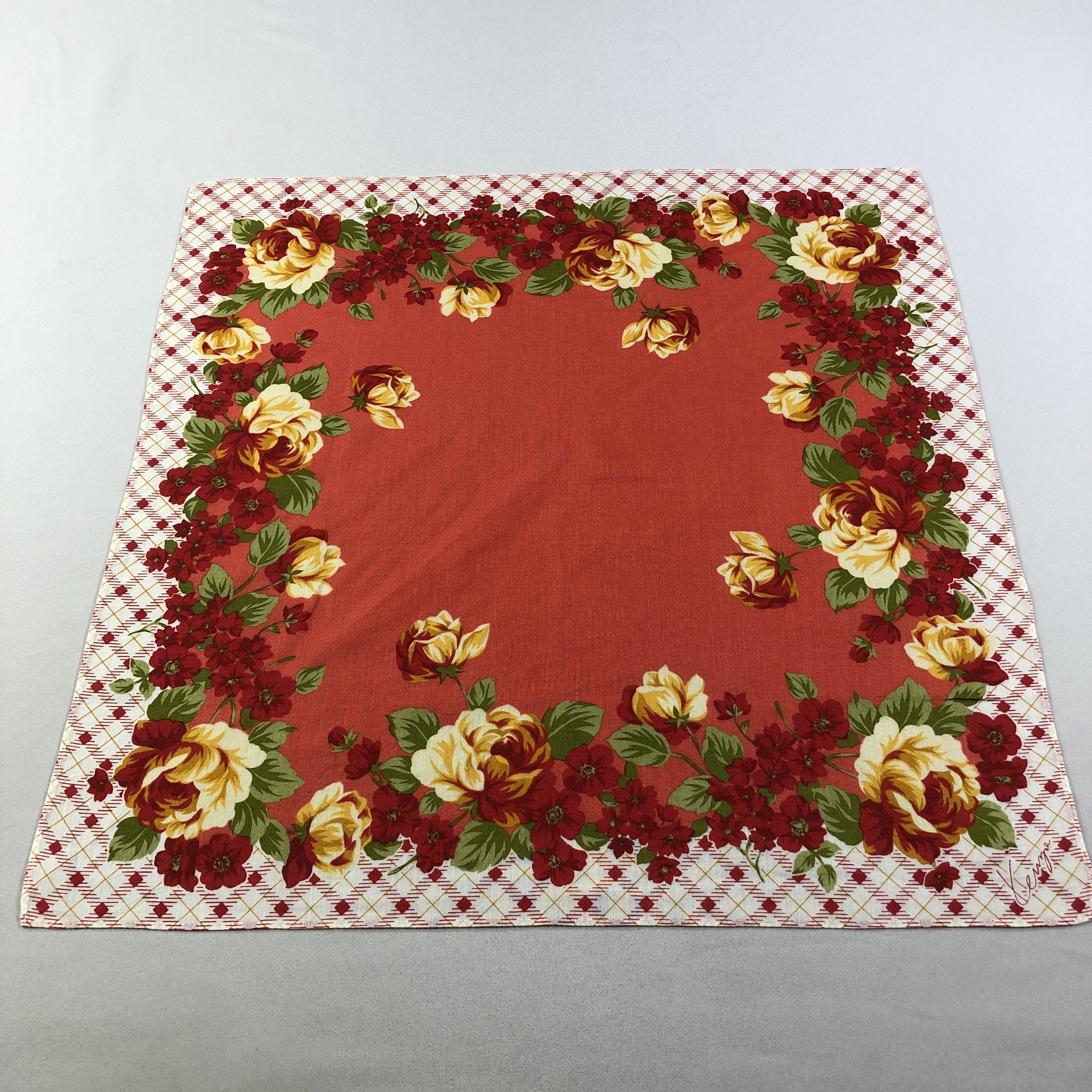 Kenzo Kenzo Floral Handkerchief Neckerchief Bandana H1608 Size ONE SIZE - 1 Thumbnail