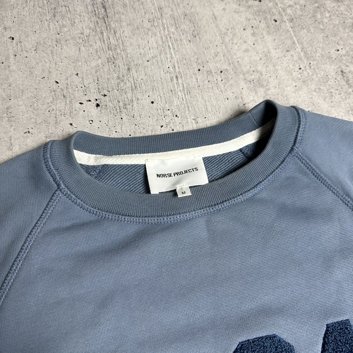Designer × Norse Projects Norse Projects NPO4 Long Sleeve Sweatshirt Men's Size M Blue Size US M / EU 48-50 / 2 - 4 Thumbnail