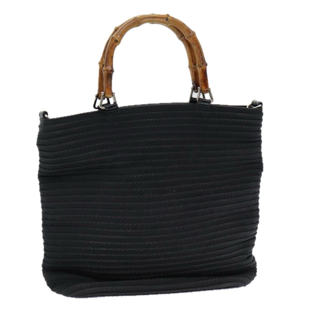 Gucci GUCCI Bamboo Hand Bag Nylon Black Size ONE SIZE - 1 Thumbnail