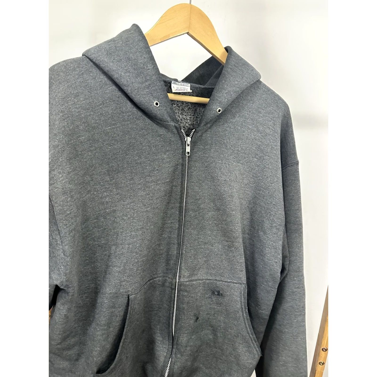 Thrasher VTG 90s Gradient Sun Worn Distressed Thrashed Zip Hoodie Sweatshirt L Men Black BVD Hoodie Zip Mens L Size US L / EU 52-54 / 3 - 4 Thumbnail
