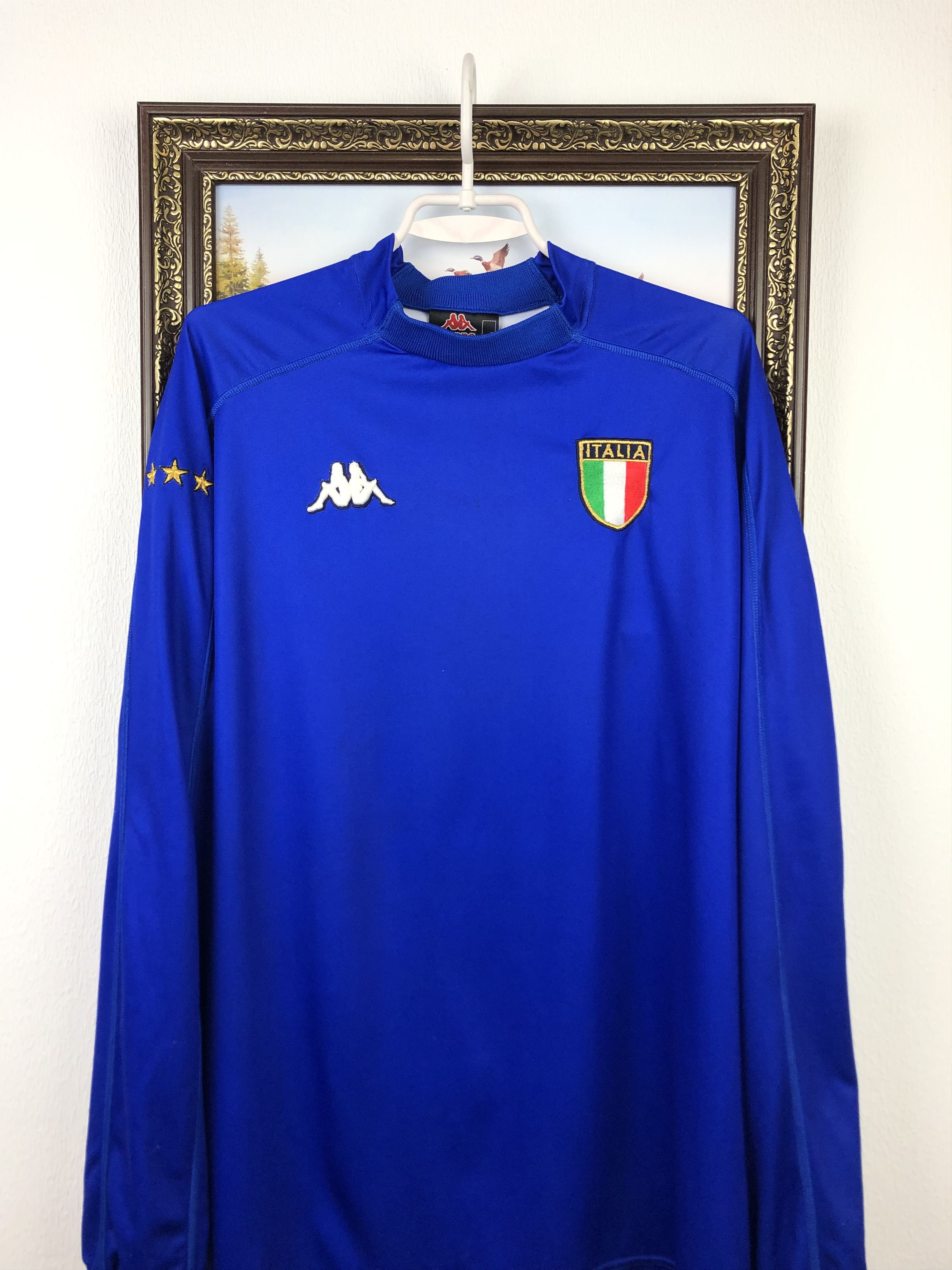 Kappa Italy shirt 1999 Maglia Soccer Long Sleeve Kappa Jersey Size US XL / EU 56 / 4 - 2 Thumbnail