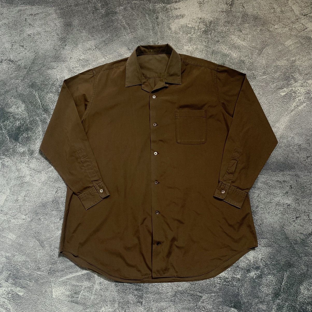 Japanese Brand 🔥Y's For men Yohji Yamamoto open collar shirt Size US XL / EU 56 / 4 - 1 Thumbnail