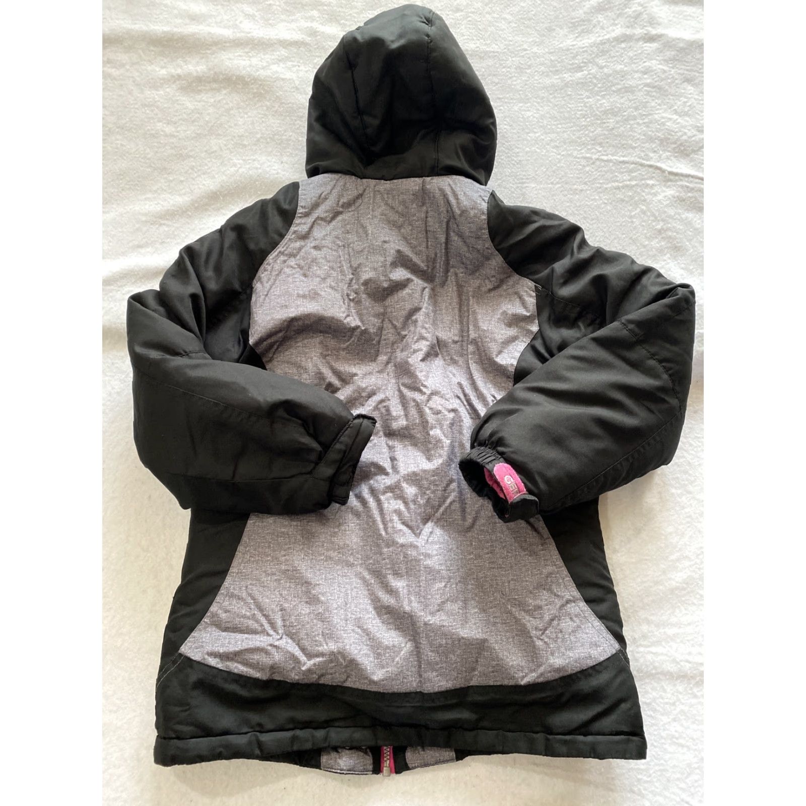 Pinko Gerry Jacket Women’s M Pink Gray Hooded Long Sleeve Puffer Jacket Size M / US 6-8 / IT 42-44 - 7 Thumbnail
