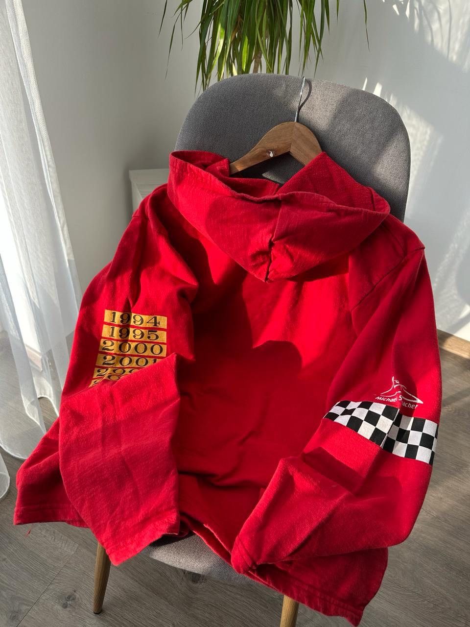 Formula 1 × Vintage Vintage Ferrari Michael Schumacher Racing Red Hoodie Size US M / EU 48-50 / 2 - 18 Thumbnail