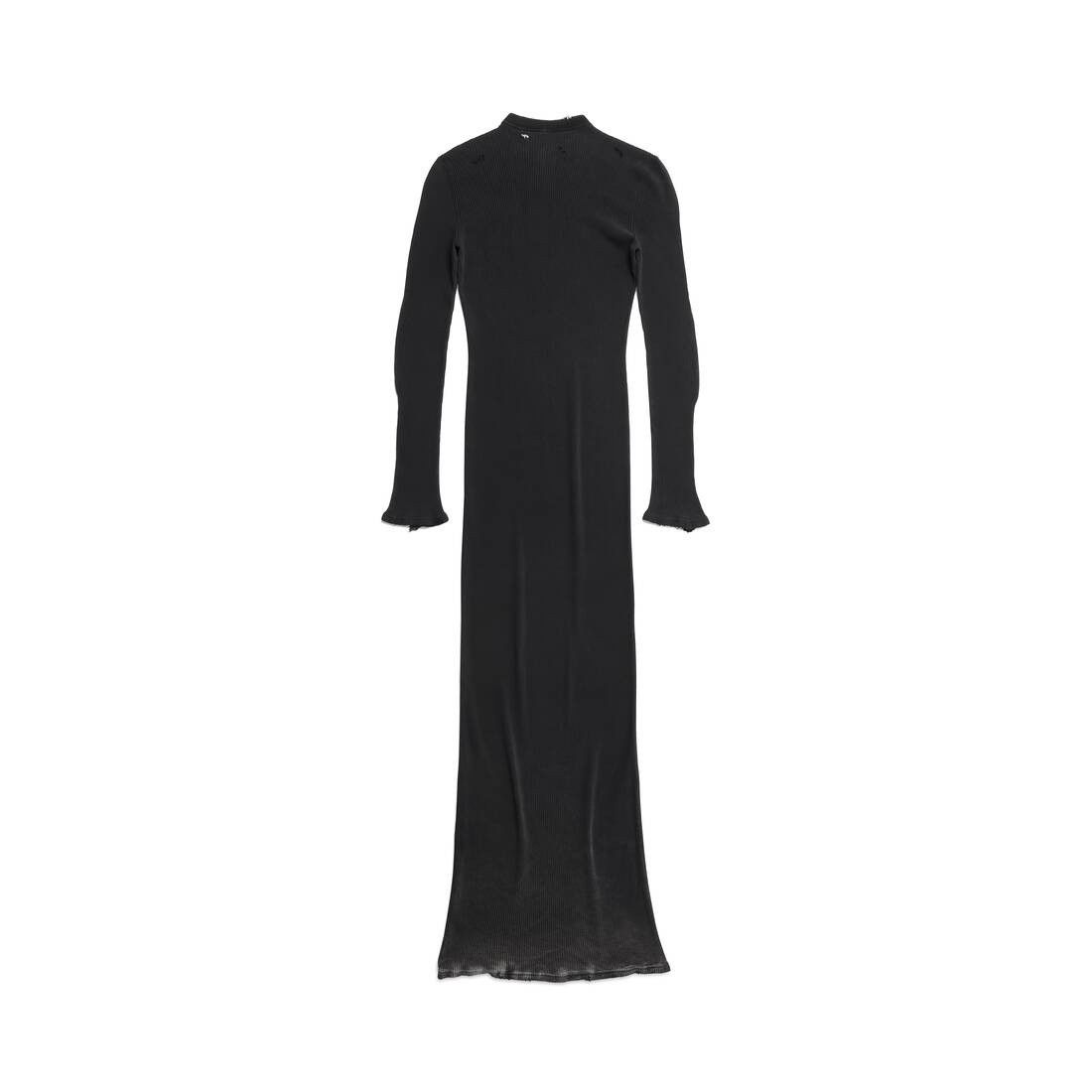 Balenciaga o1mt1gz0325 T-Shirt Maxi Dress in Black Size S / US 4 / IT 40 - 2 Thumbnail