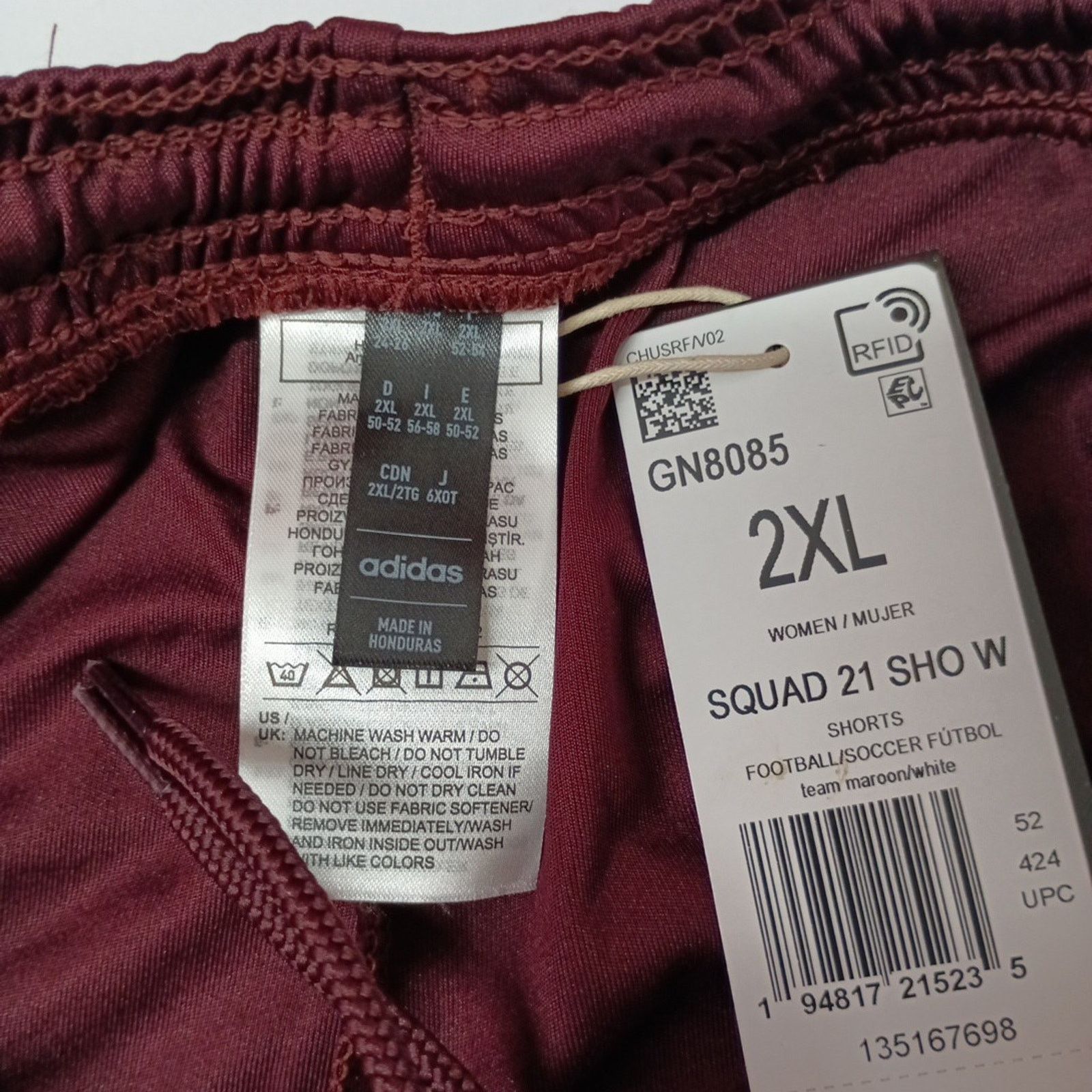 Adidas Adidas Squad 21 Shorts Women's Size 2XL Maroon Soccer Shorts Size 38" / US 16 / IT 52 - 3 Thumbnail