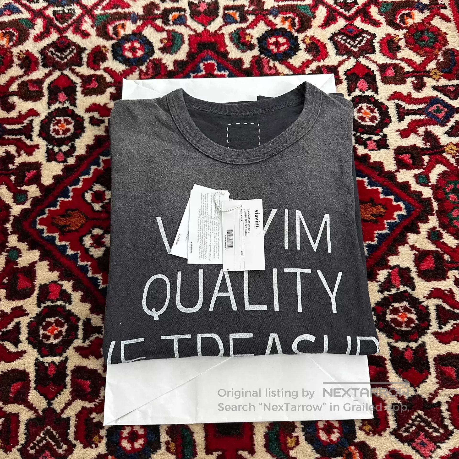 Visvim Black Graphic Short Sleeve T-Shirt. Size US L / EU 52-54 / 3 - 6 Thumbnail