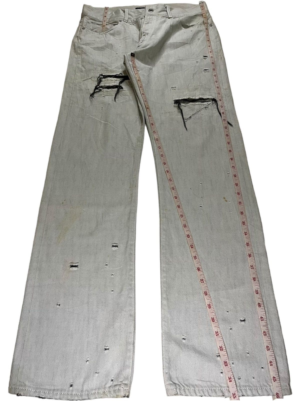 Japanese Brand SALES🔥Vintage Japanese Brand Distressed Ripped Baggy Jeans Size US 34 / EU 50 - 12 Thumbnail