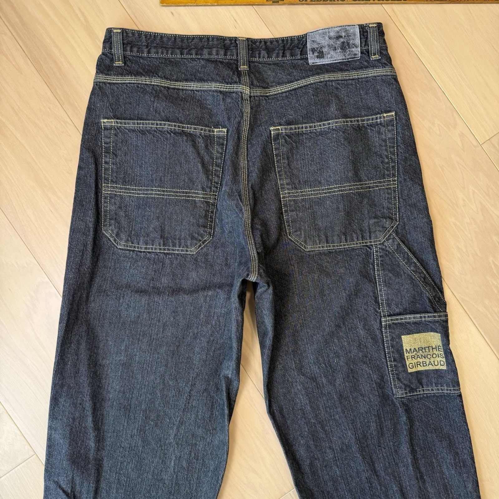 Marithe + Francois Girbaud Vintage Marithe Francois Girbaud Carpenter Pants 38 Black Size US 38 / EU 54 - 9 Thumbnail