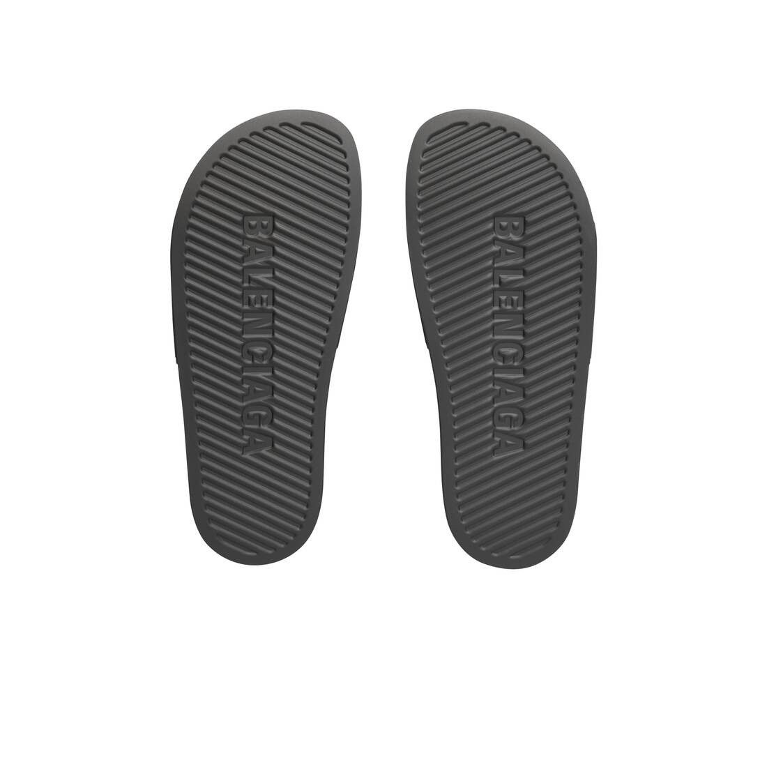Balenciaga o1srvl11e1025 Pool Slide Sandals in Black Size US 5 / IT 35 - 7 Thumbnail