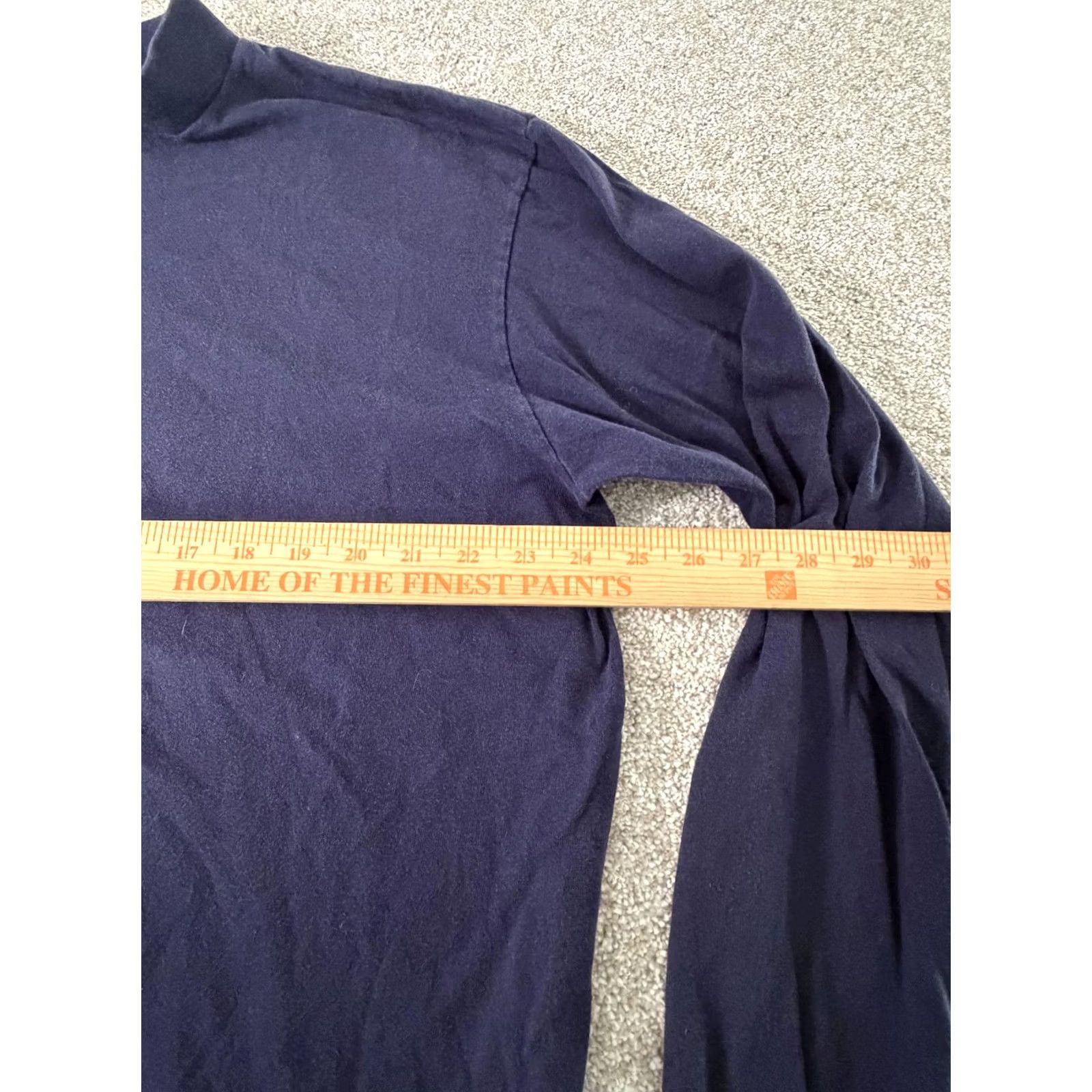 Jockey VINTAGE Jockey Shirt Mens XL Blue Solid Mock Neck Long Sleeve Made USA 90s Size US XL / EU 56 / 4 - 3 Thumbnail