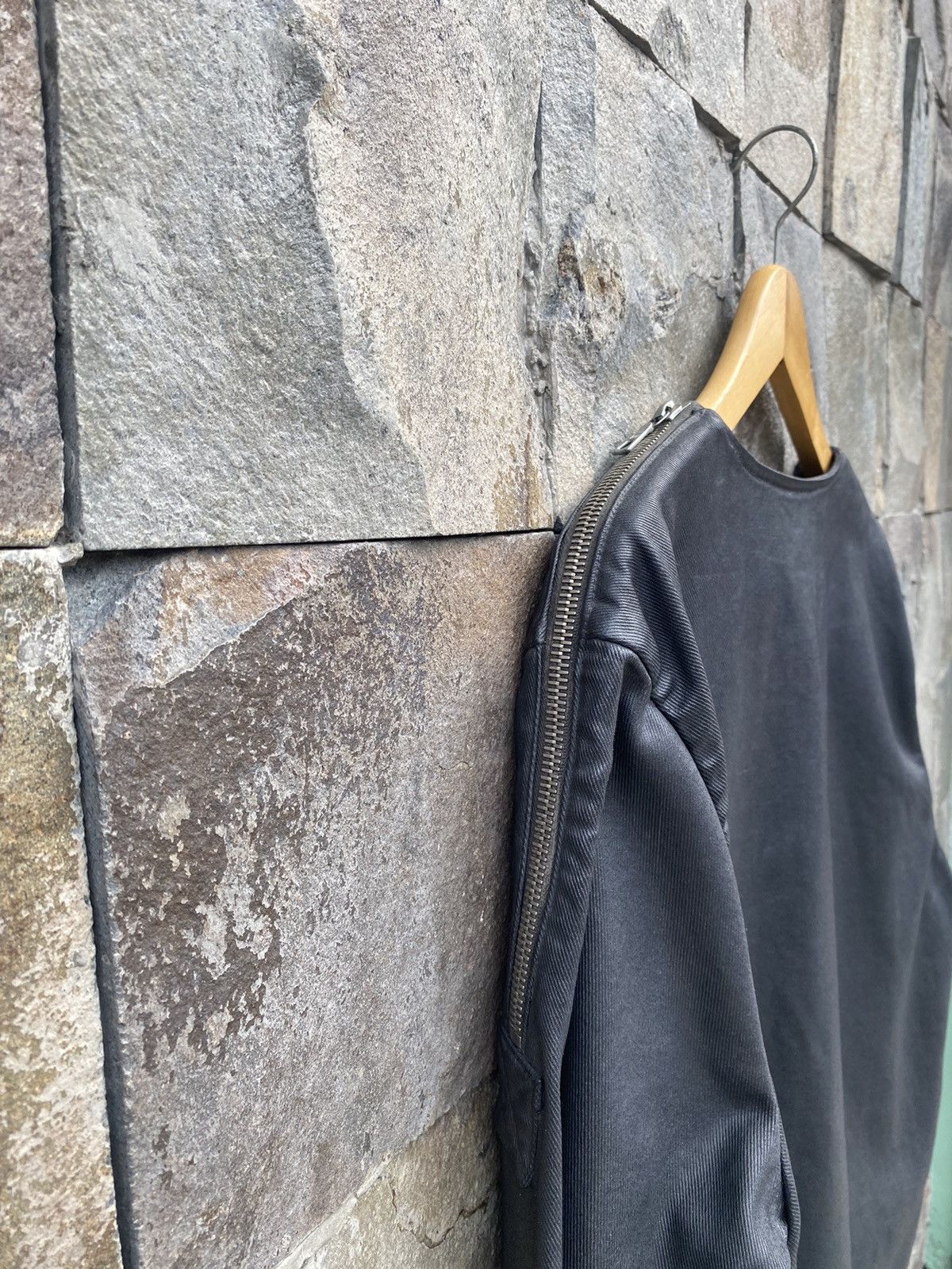 Dries Van Noten AW13 Dries Van Noten Waxed Denim Zip Sweater Size US L / EU 52-54 / 3 - 5 Thumbnail
