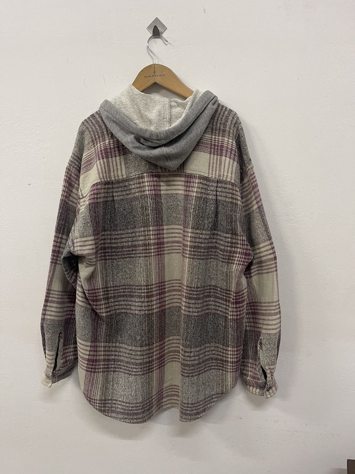 Quiksilver Quiksilver Saltwater denim plaid oversized hooded flannel Size US M / EU 48-50 / 2 - 2 Thumbnail