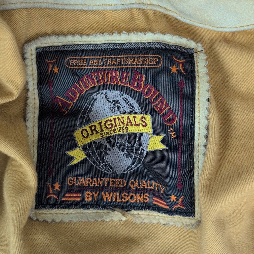 Vintage × Wilsons Leather Vintage Light Brown Leather Field Coat Style Jacket Size US XL / EU 56 / 4 - 3 Thumbnail