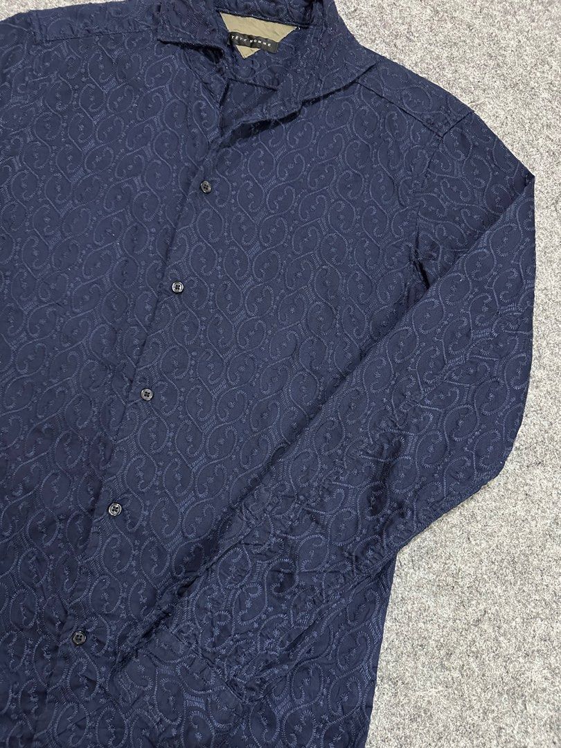 Issey Miyake × Japanese Brand × Tete Homme Tetehome by Issey Miyake mens shirt Embroidery Size US M / EU 48-50 / 2 - 5 Thumbnail