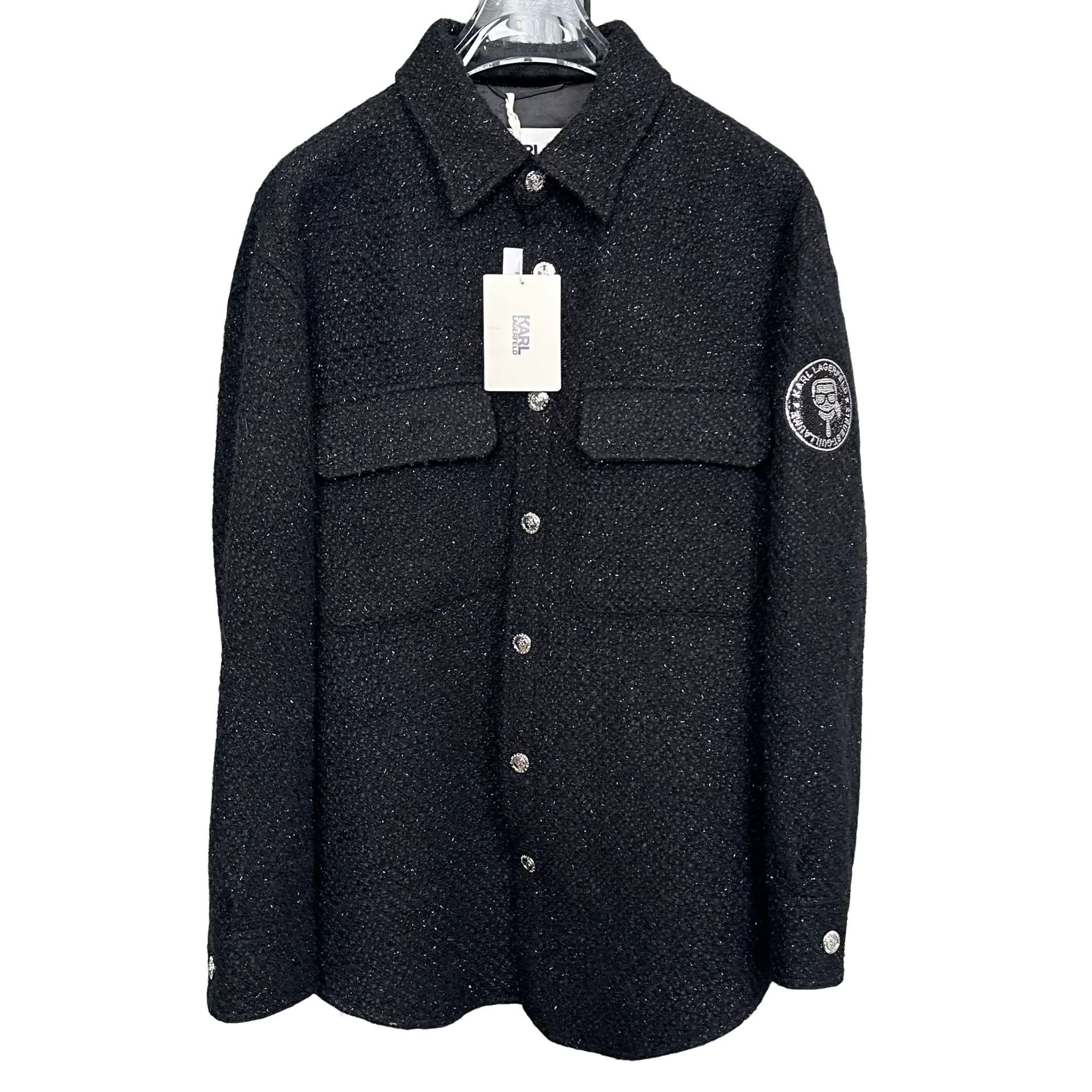 Karl Lagerfeld Karl Lagerfeld Wool Blend Jacket Black Size 48 Size US M / EU 48-50 / 2 - 1 Thumbnail