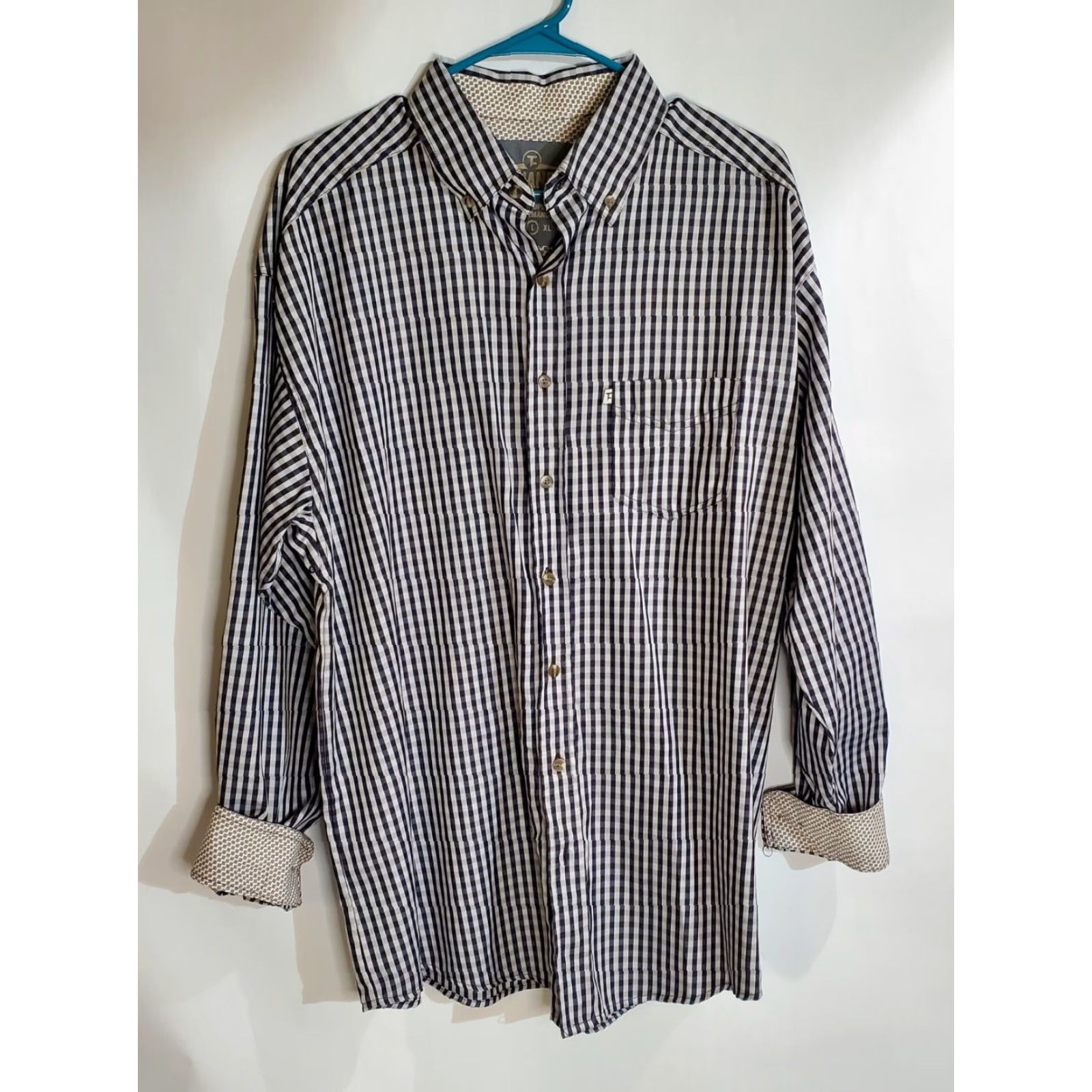 Vintage Panhandle Adult Mens Button Shirt L Plaid Checkered Work Casual Western Rodeo Size US L / EU 52-54 / 3 - 2 Thumbnail