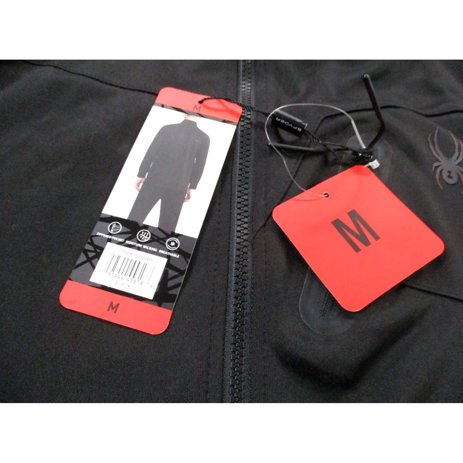 Spyder Spyder Jacket Mens M Black Active Performance Athletic Outdoor Stretch Track NEW Size US M / EU 48-50 / 2 - 7 Thumbnail