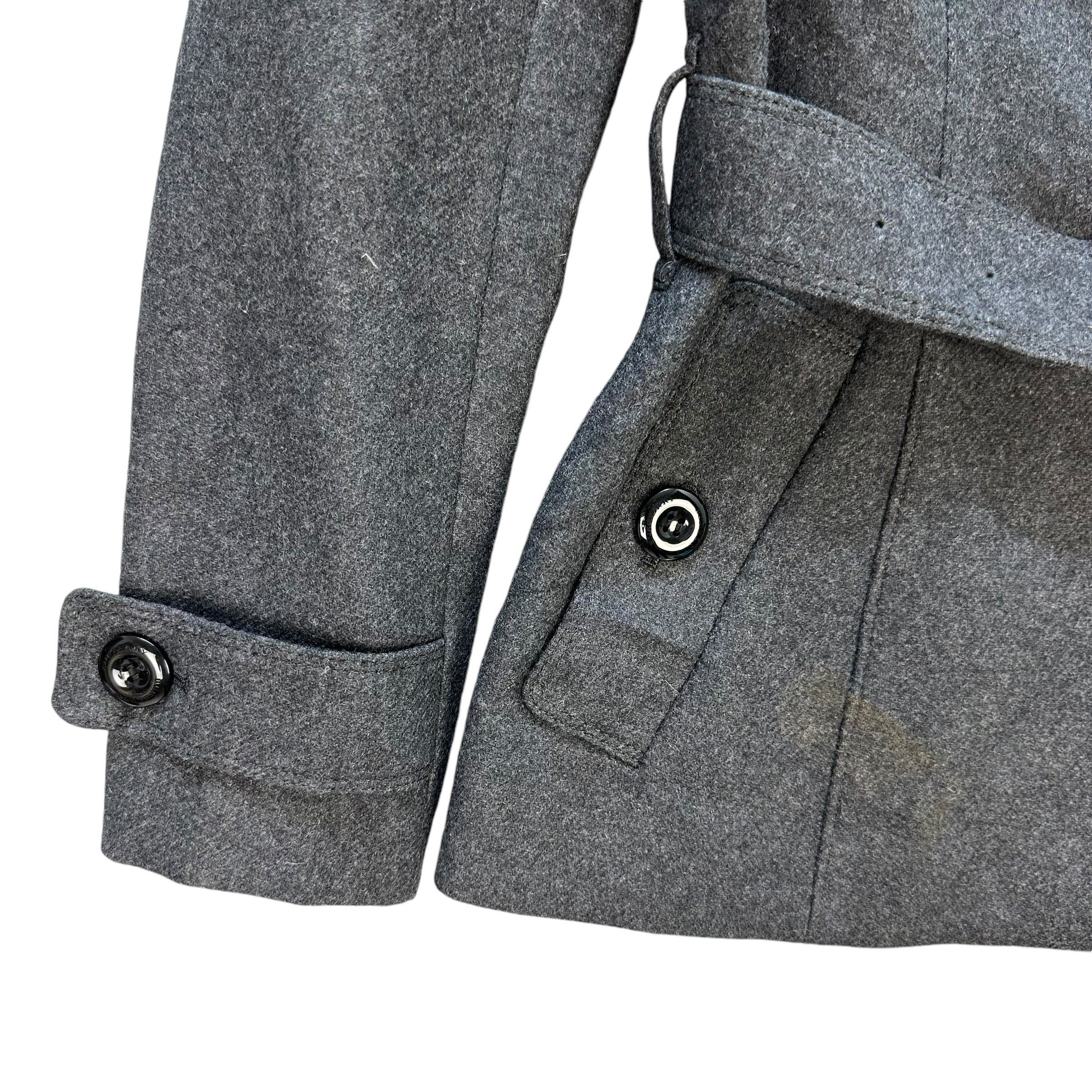 Burberry BURBERRY LONDON Wool Belted Coat Jacket #A69-1666 Size S / US 4 / IT 40 - 4 Thumbnail