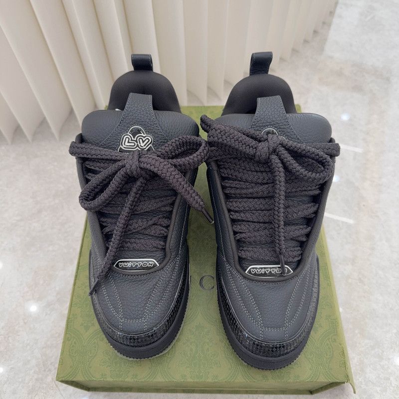 Louis Vuitton Louis Vuitton Black Low Top Skate Shoes -2508 Size US 8 / EU 41 - 2 Thumbnail
