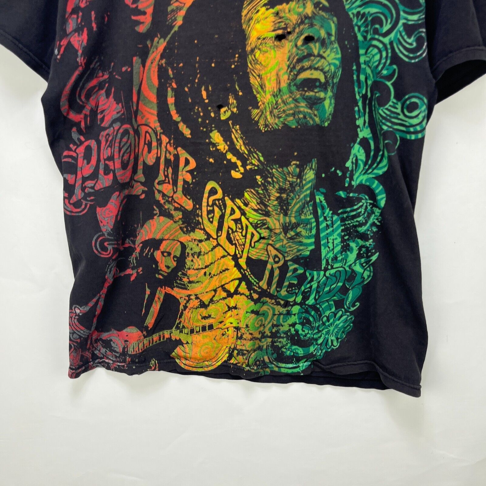 Bob Marley × Vintage Bob Marley Vintage Y2K Sun Faded T Shirt Large Size US L / EU 52-54 / 3 - 2 Thumbnail