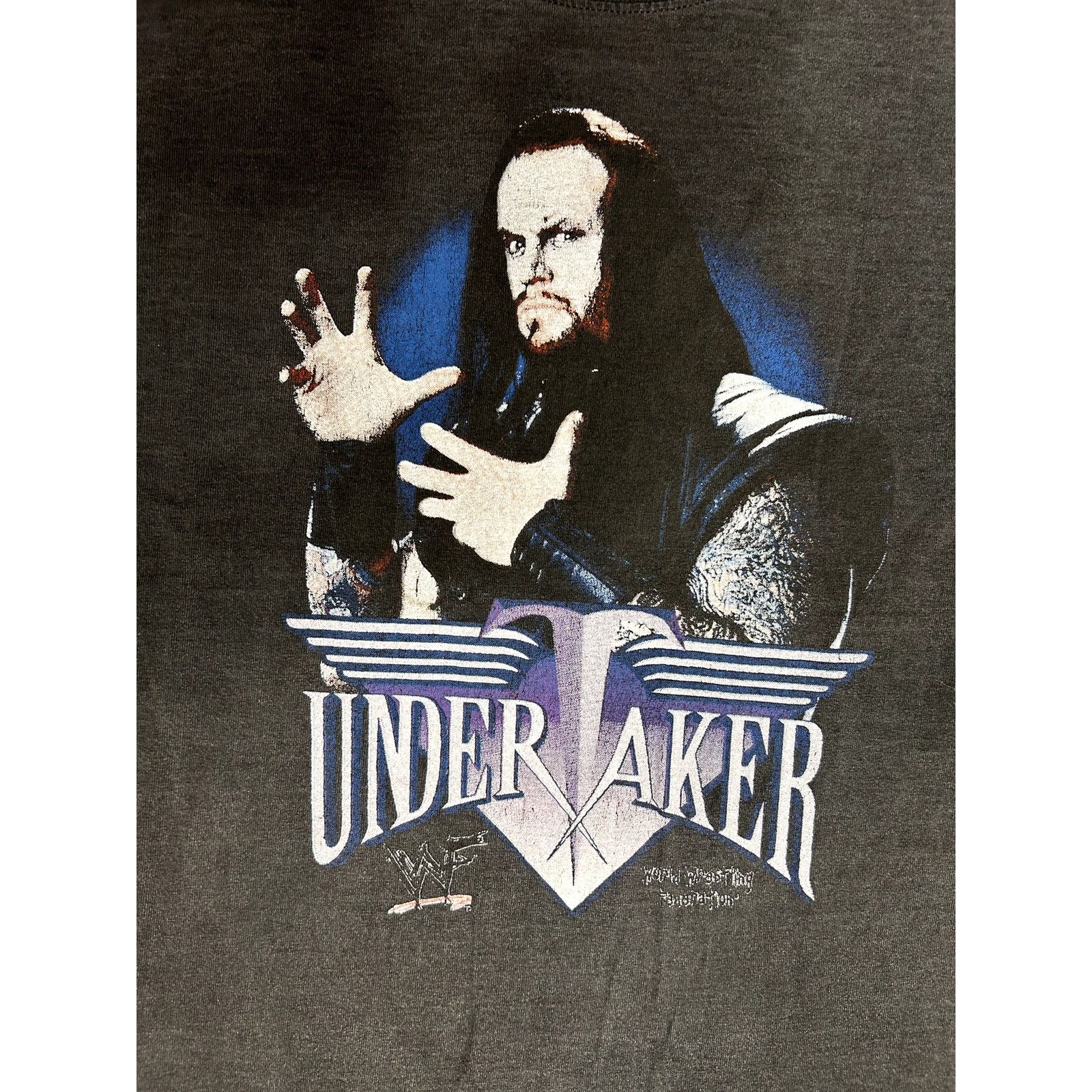 Vintage × WWE × WWF Vintage 90s WWE WWF The Undertaker Wrestling T-Shirt Size US M / EU 48-50 / 2 - 3 Thumbnail