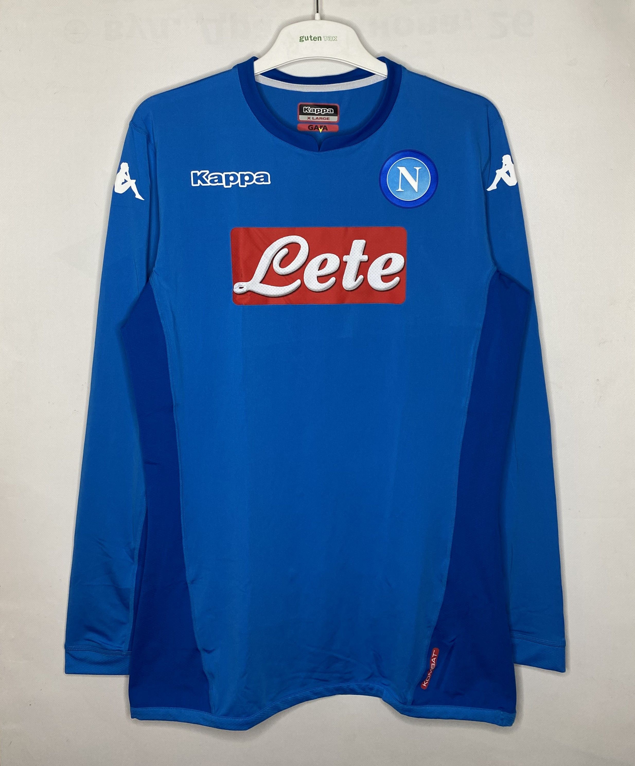 Image of Fifa World Cup x Kappa Napoli Player Issue Home Shirt Football Shirt Soccer Jersey in Bleu (Size XL