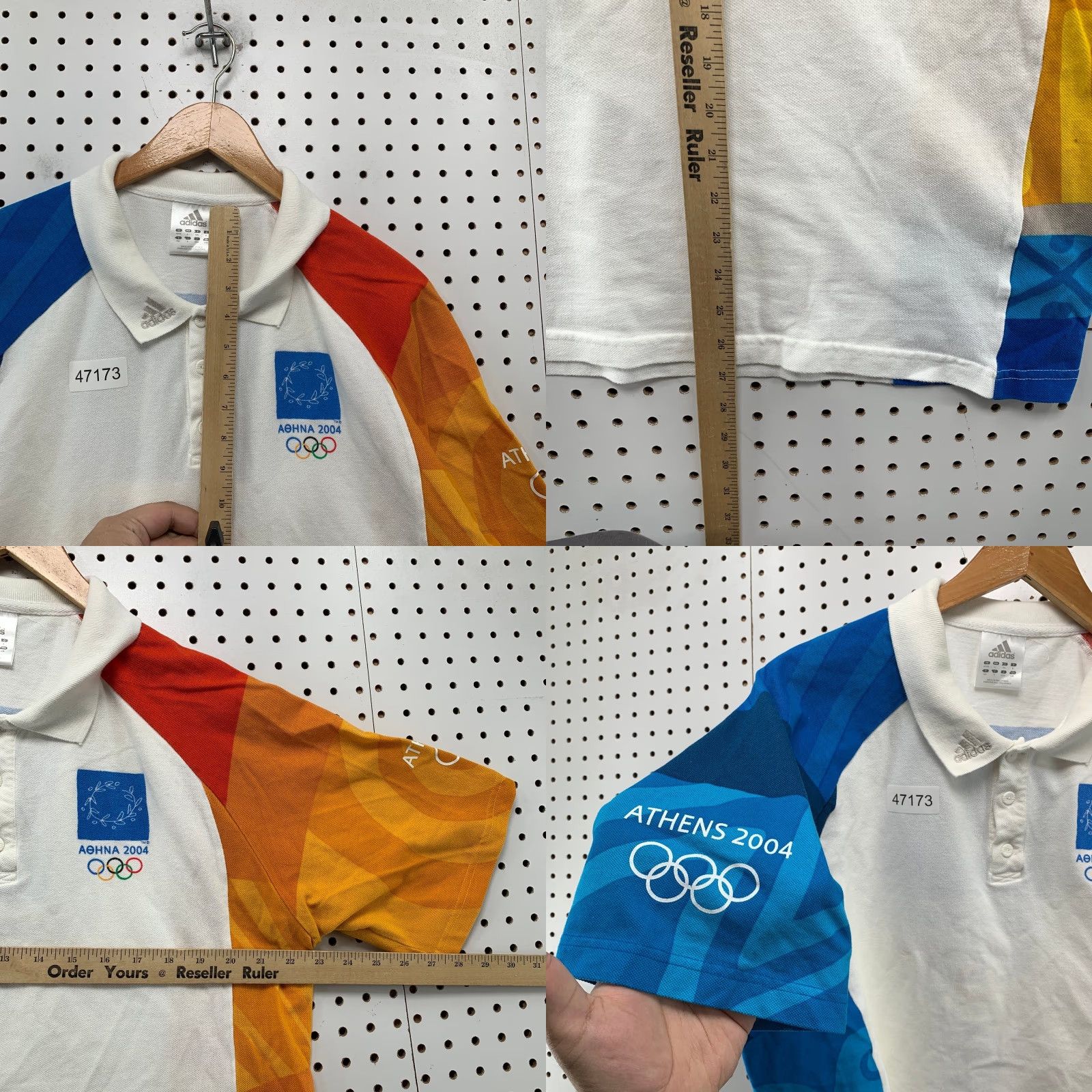 Adidas VINTAGE Adidas Athens 2004 Polo Shirt Mens Large White Olympics Volunteer Polo Shirt Mens Large White Olympics Volunteer Size US L / EU 52-54 / 3 - 9 Thumbnail