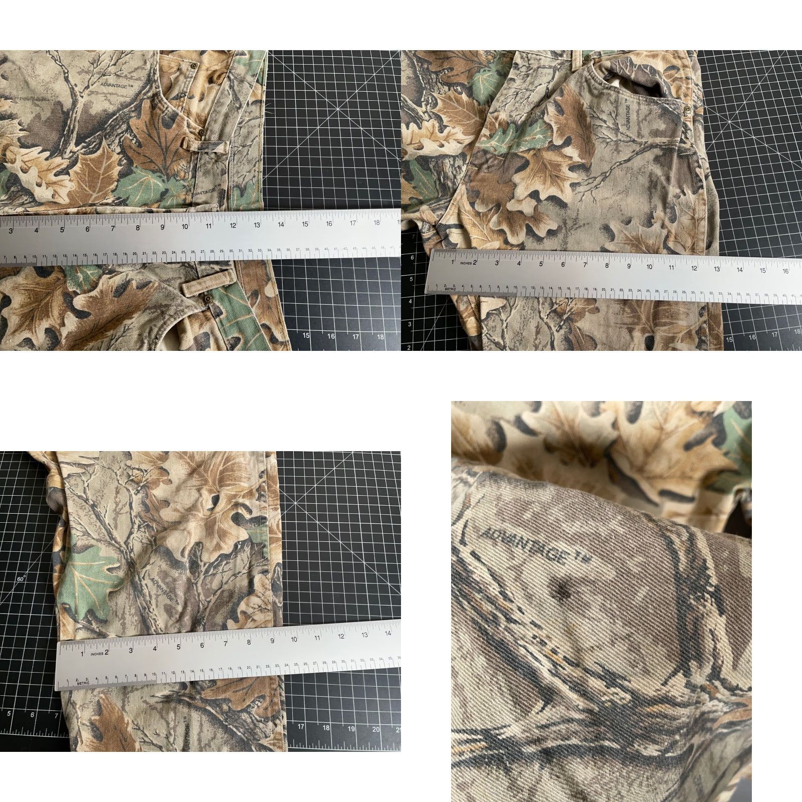 Wrangler VINTAGE 90s Wrangler Men's Jeans Camouflage Camo Straight Fit US Made 35x29 Size US 35 - 8 Thumbnail