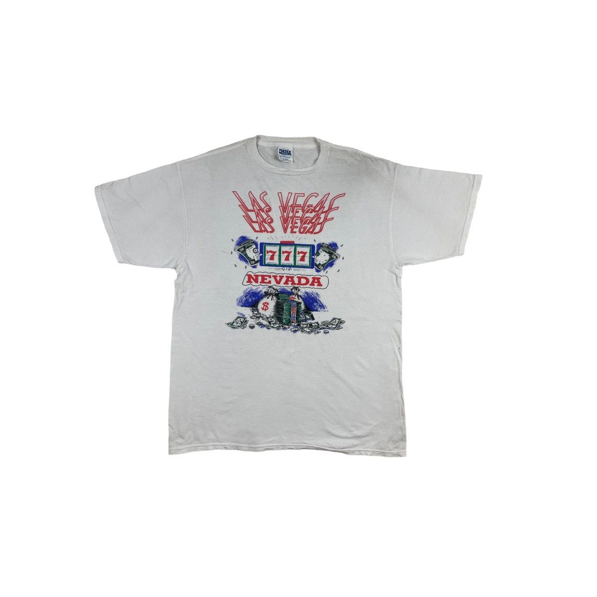 Vintage 🔥LAST PRICE🔥 Vintage 1994 Las Vegas Nevada Casino 777 Tee Size US XL / EU 56 / 4 - 1 Thumbnail