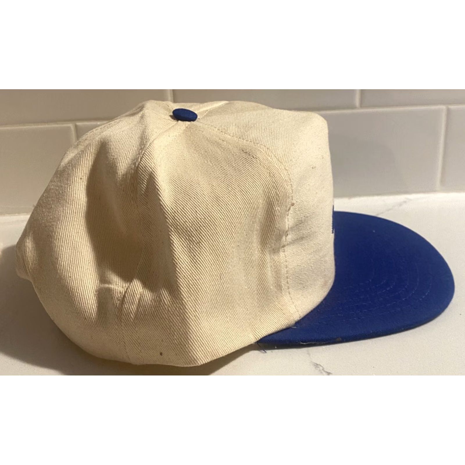 Vintage VINTAGE VTG USA MADE Manage Farm Seed AG Trucker Hat Snapback Cap Blue Adjustable Men Hat USA Trucker Hat Mens Size ONE SIZE - 3 Thumbnail