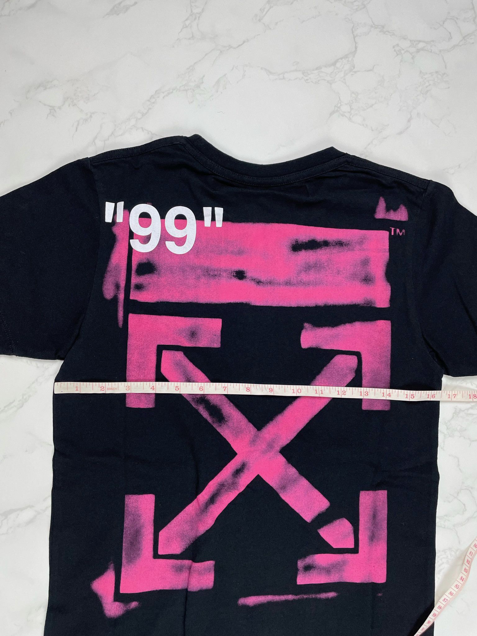 Off-White 🔥[SALE]🔥 Off-White Black Stencil Logo Slim Tee Size US XXS / EU 40 - 3 Thumbnail