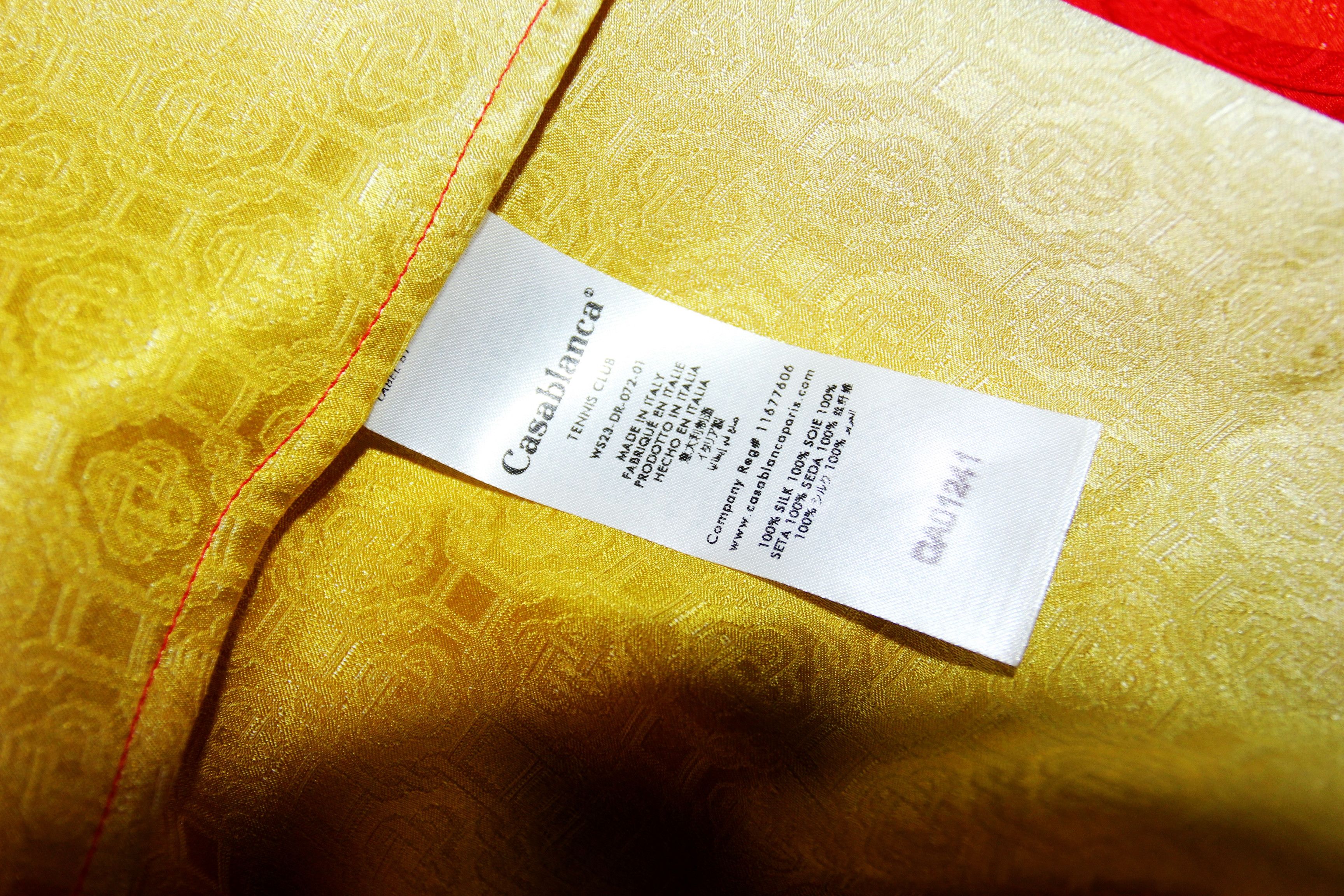 Casablanca BNWT SS23 CASABLANCA MONOGRAM SATIN SILK SLIP DRESS 38 Size XS / US 0-2 / IT 36-38 - 9 Thumbnail