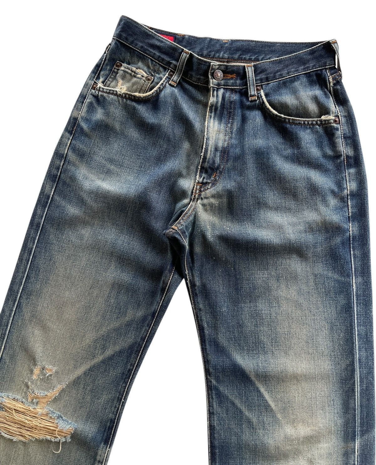 Vintage Vintage Edwin Distressed High Waist Denim Size 28" / US 6 / IT 42 - 5 Thumbnail