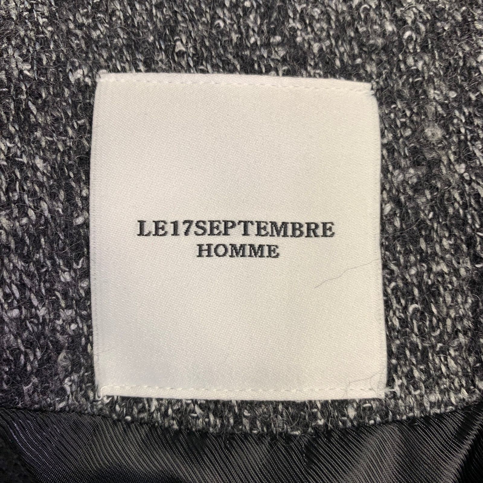 LE17SEPTEMBRE LE17SEPTEMBRE 36 Grey Black White Tweed Wool Blend Jacket Size US S / EU 44-46 / 1 - 5 Thumbnail