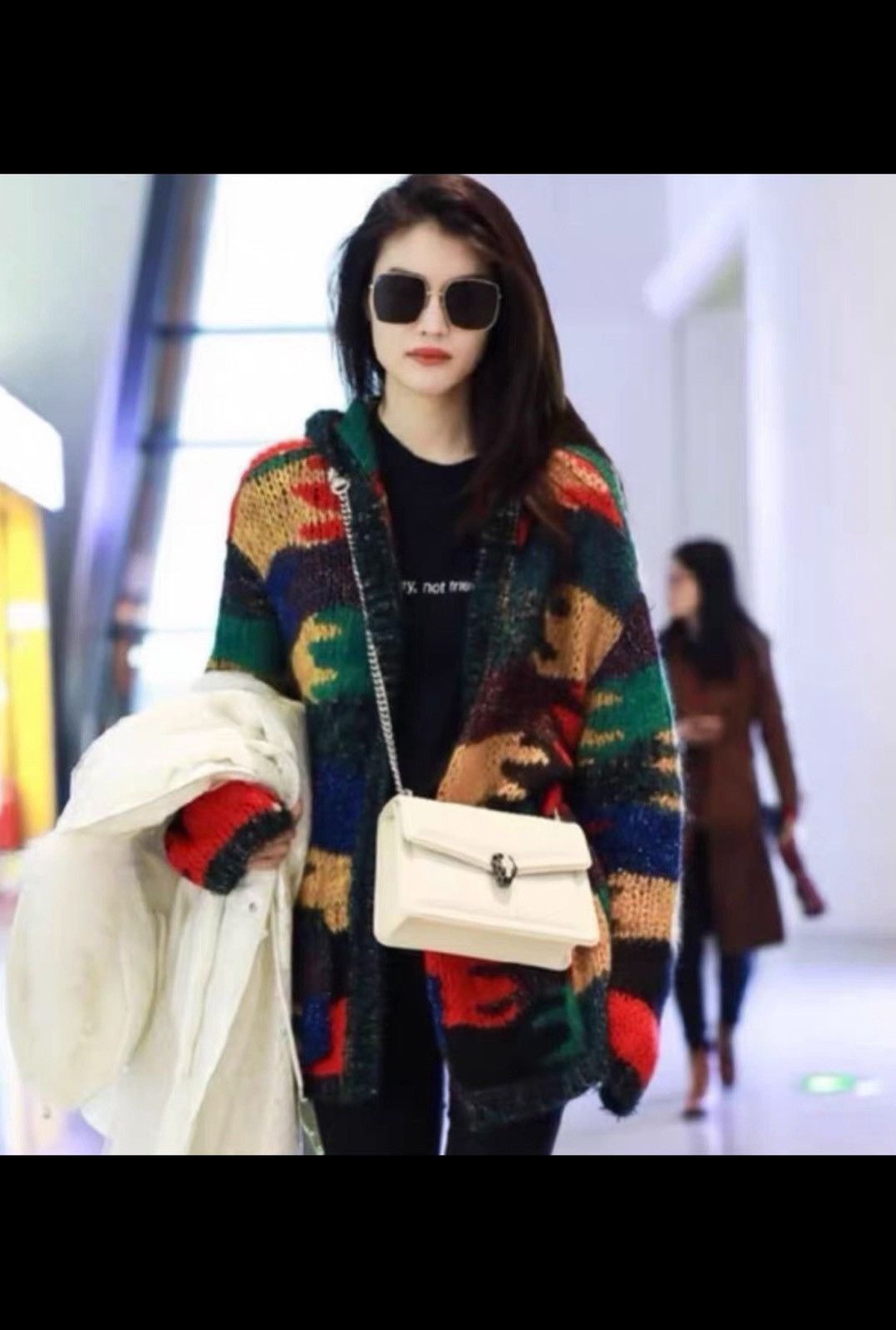 Saint Laurent Paris Saint Laurent Paris 18FW Rainbow Lurex Knit Hooded Cardigan Size US XL / EU 56 / 4 - 9 Thumbnail