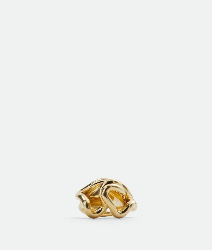 Bottega Veneta o1n1vont1124 Size: 15 / Whirl Ring in Gold Size ONE SIZE - 1 Thumbnail