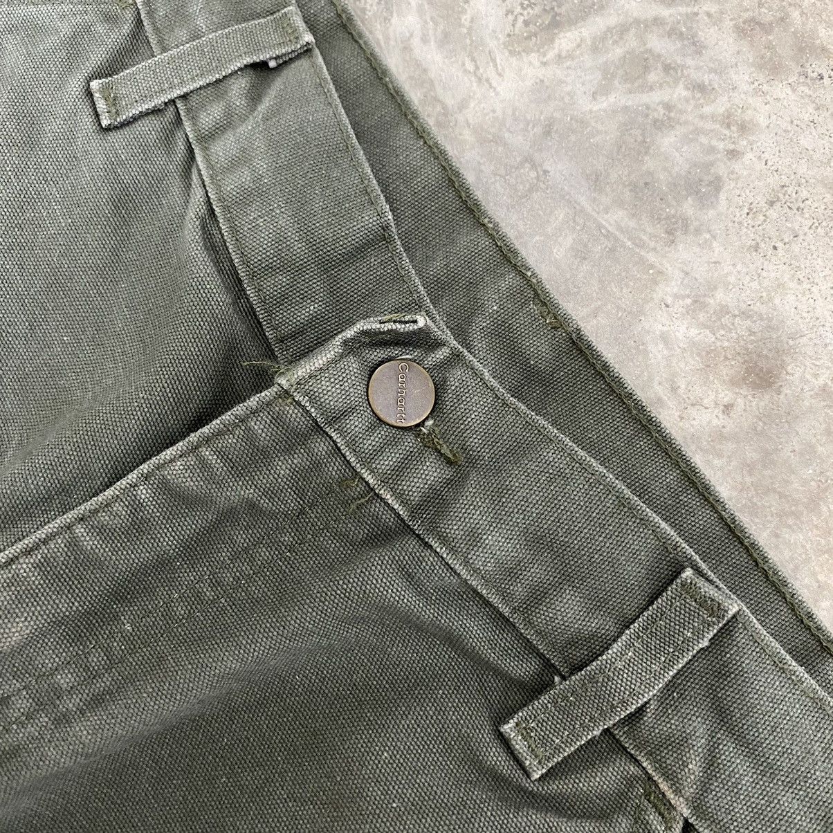 Carhartt VTG Carhartt Blanket Lined Moss Green Carpenter Work Pants Size US 34 / EU 50 - 8 Thumbnail