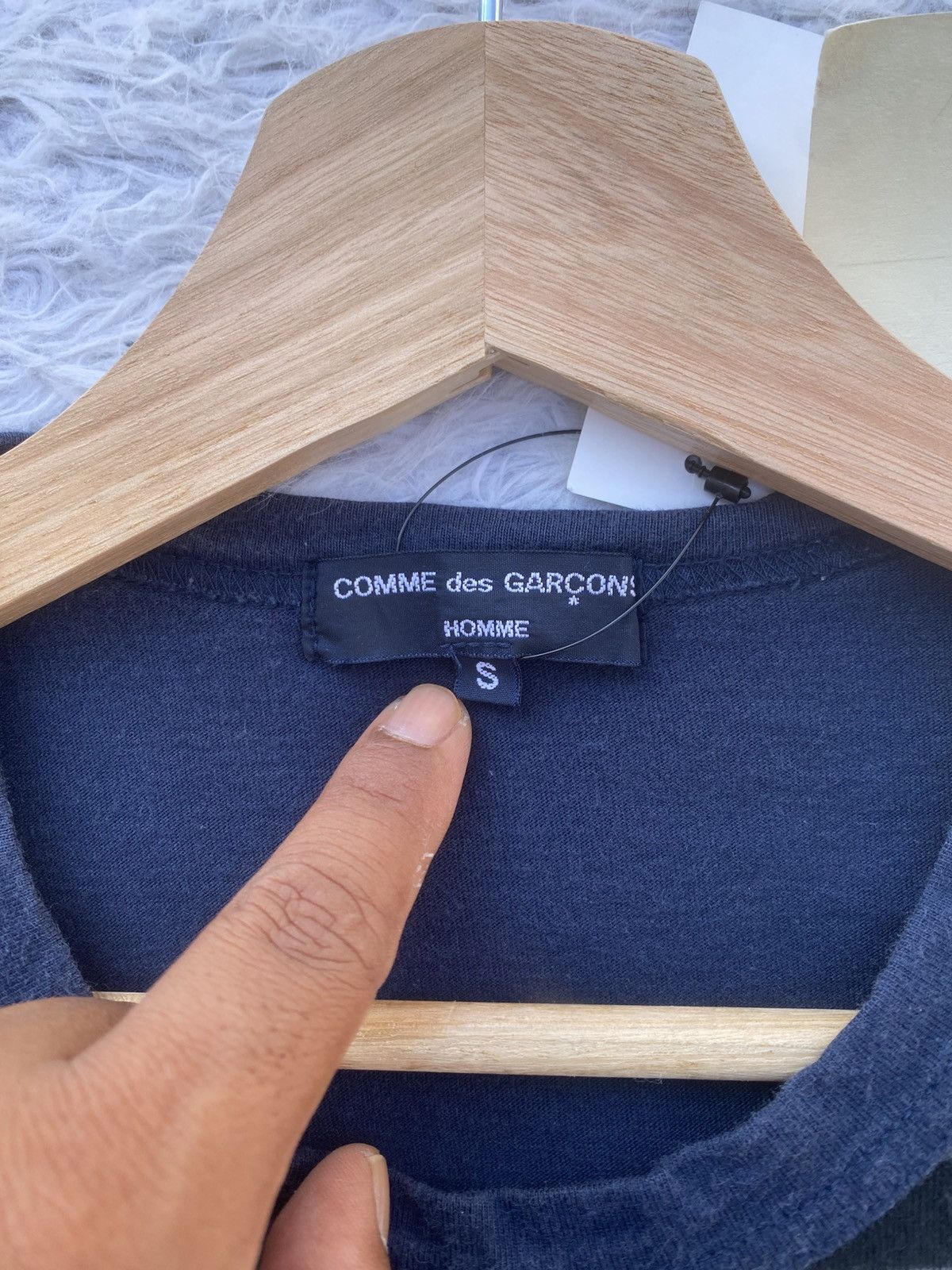 Comme des Garcons Homme Rare AD2009 Comme Des Garcons Homme Stripes Tshirt Size US S / EU 44-46 / 1 - 7 Thumbnail