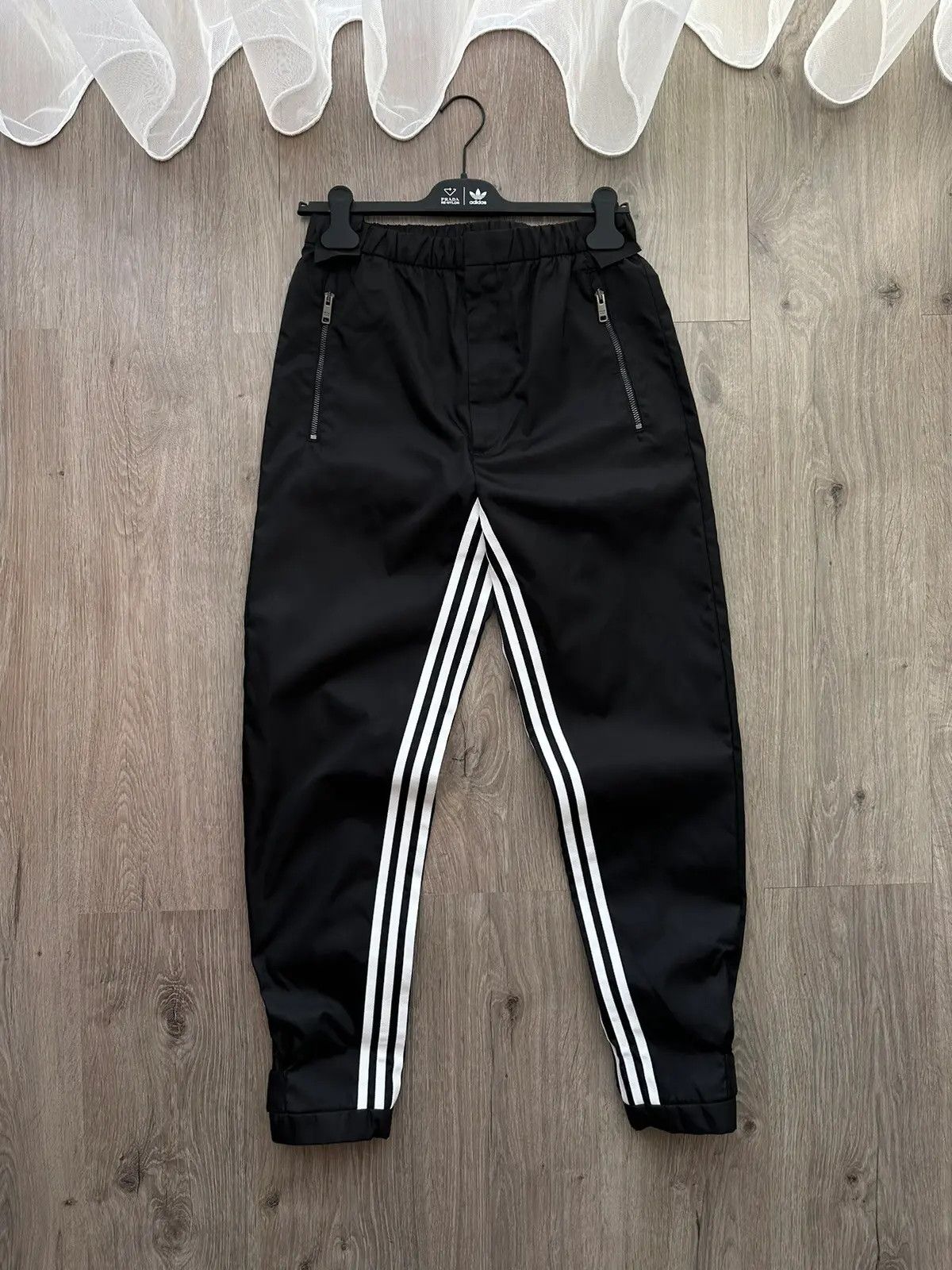 Prada Adidas Nylon Black Track Pants Prada Adidas Nylon Black Track Pants