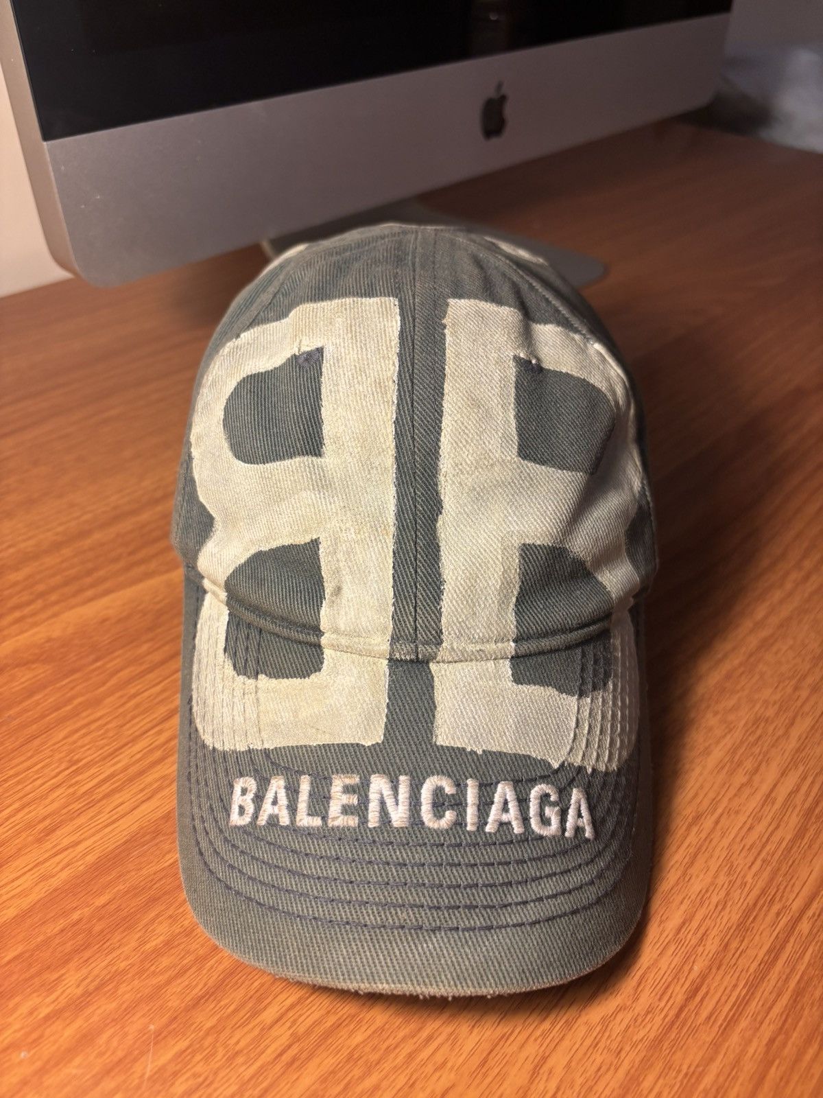 Balenciaga Bb Sprayed Cap | Grailed