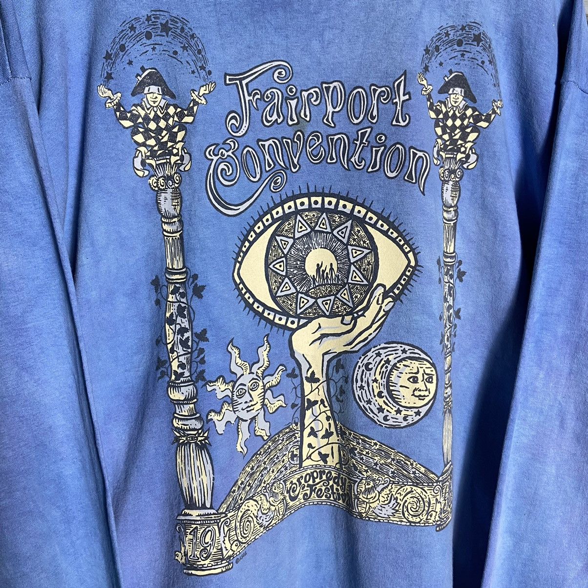 Band Tees × Vintage Vintage 90s Fairport Convention Tour Band Tie Dye T-Shirt Size US XL / EU 56 / 4 - 3 Thumbnail