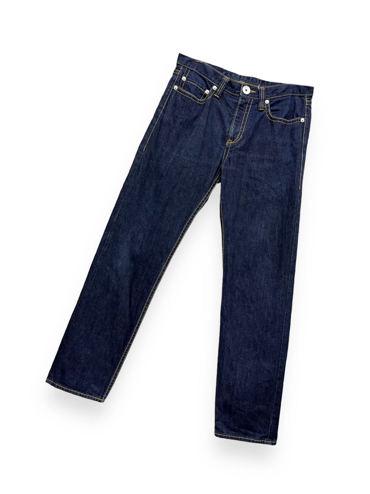Indigo 🔥VERY RARE💥90’s CO&LU Big Print Indigo Blue Denim Size US 33 - 7 Thumbnail