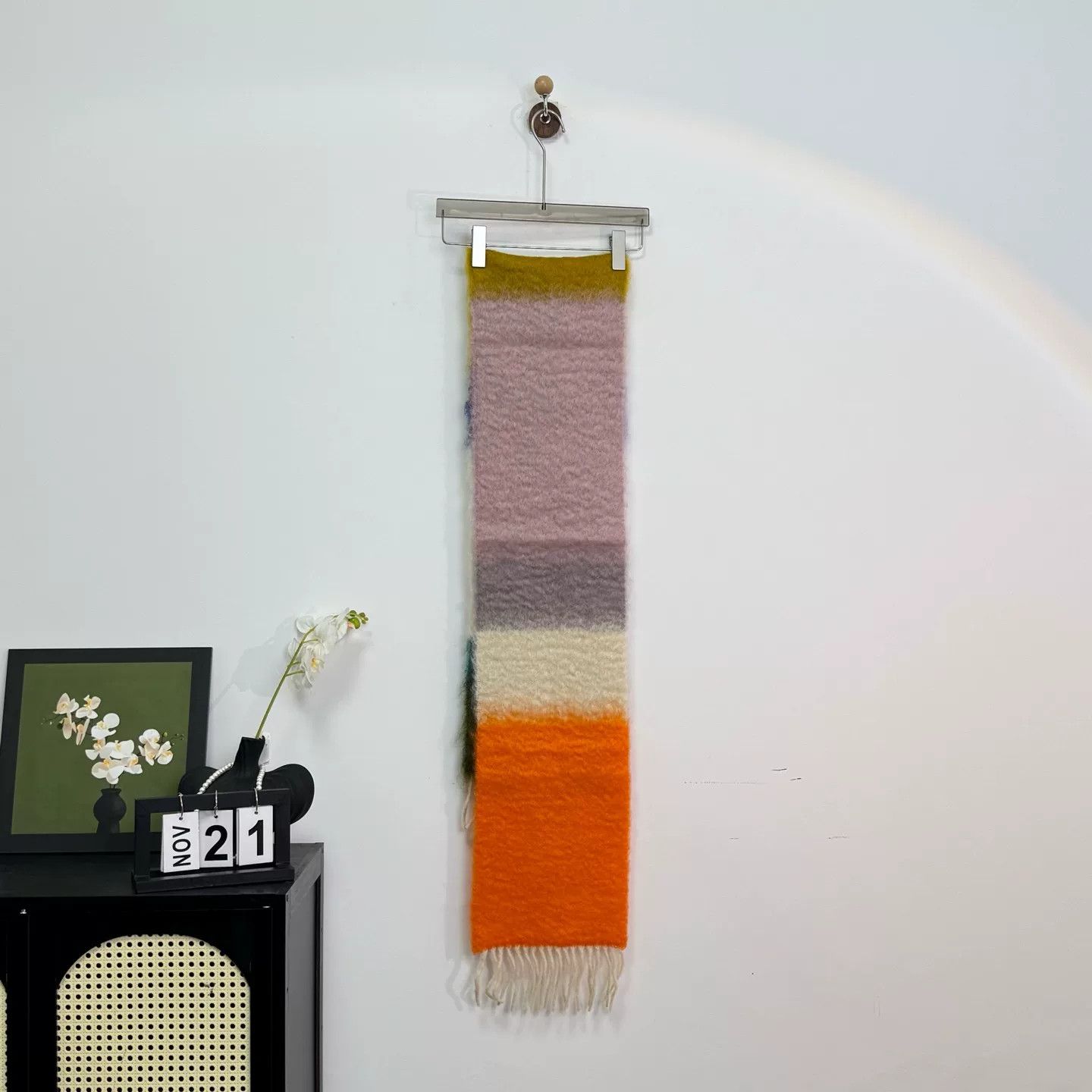 Loewe Loewe Mohair Color-Block Scarf Size ONE SIZE - 1 Thumbnail