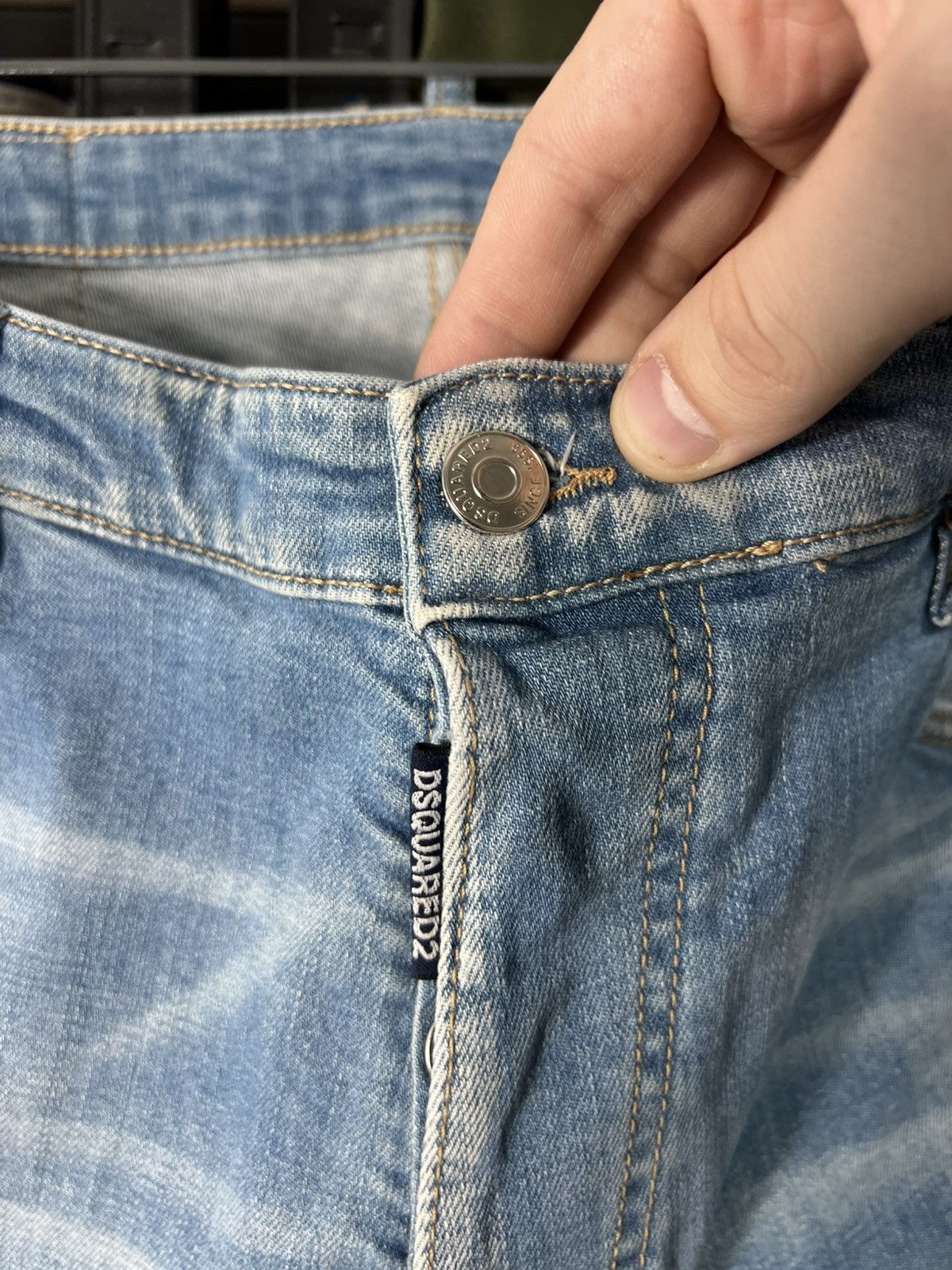 Dsquared2 Dsquared2 Light Wash Distressed Jeans Size 52 Slim Fit Italy Size US 36 / EU 52 - 8 Thumbnail