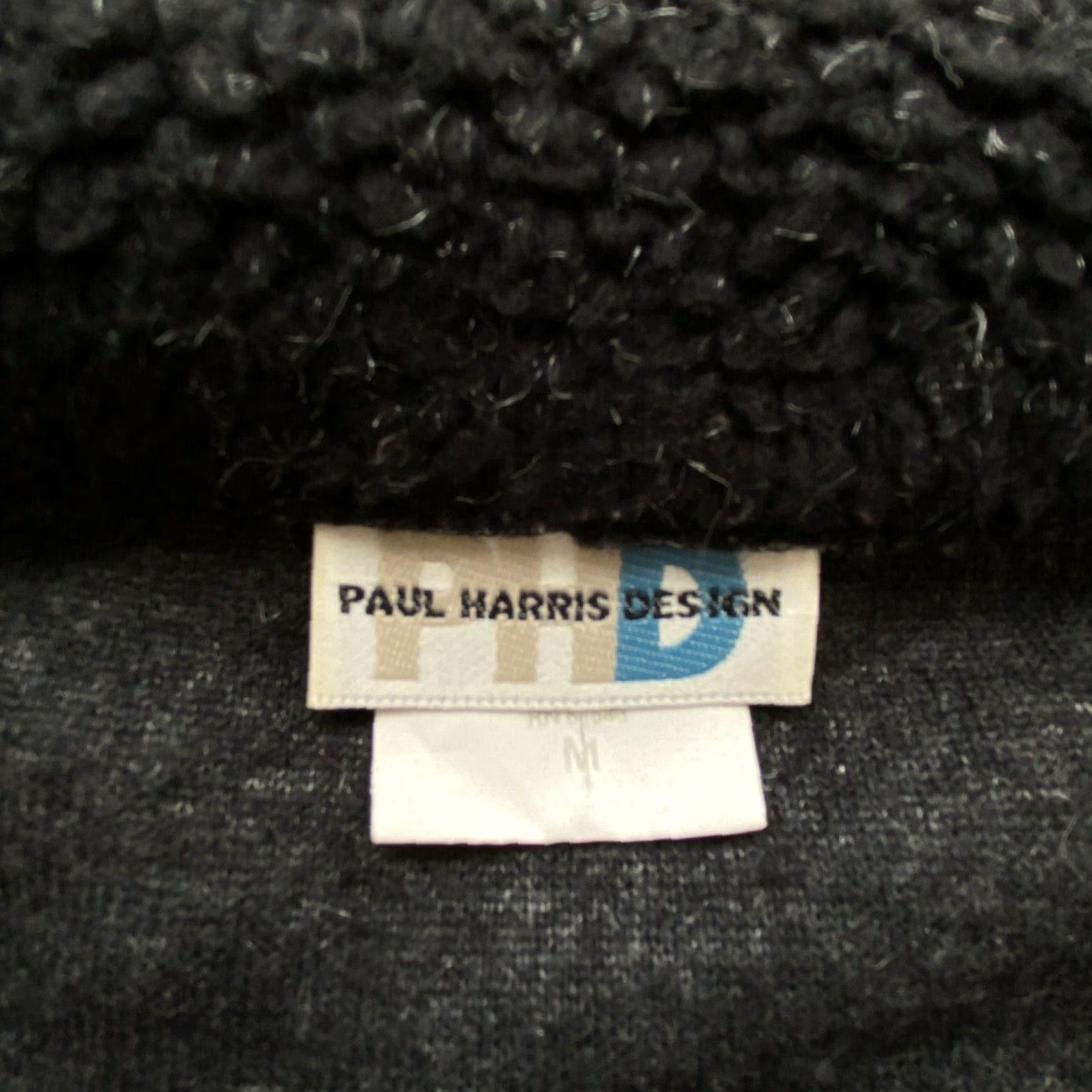 Vintage Paul Harris Design Women's Black Faux Sherpa Vest Medium Zip Up Pockets Size M / US 6-8 / IT 42-44 - 4 Thumbnail